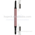 Round Plastic Cosmetic Pencil and Tip Shadow Dual Brush Pen